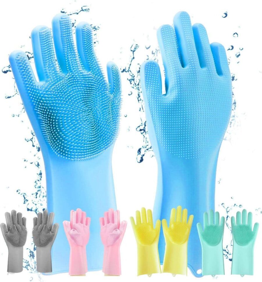 Silicon washing gloves