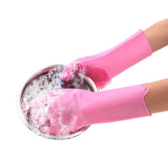 Silicon washing gloves